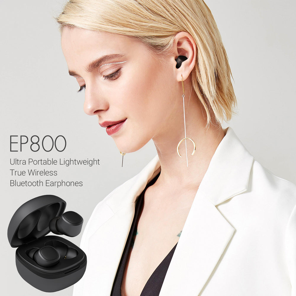 Bluetooth TWS In-Ear Wireless Ohrhörer IPX6 Wasserdicht DSP Rauschunterdrückung August EP800