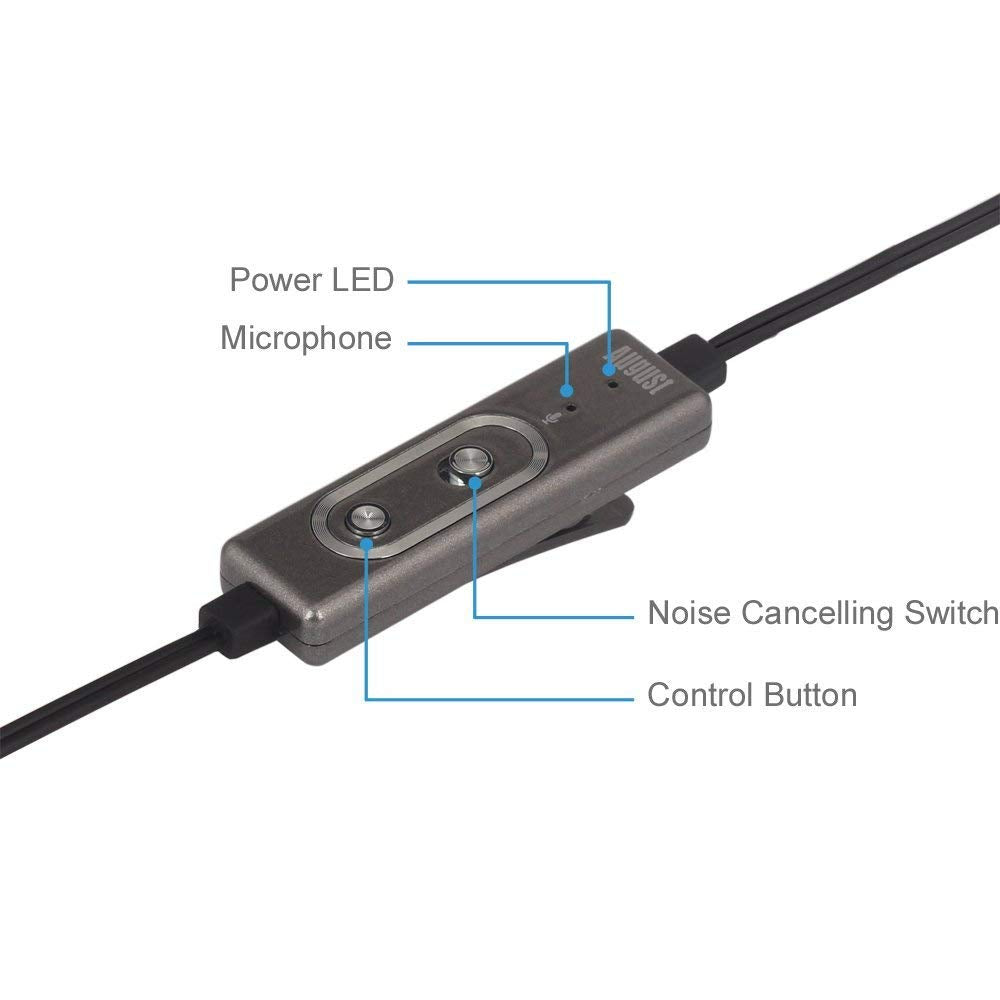 August EP715 - Aktive Noise Cancelling Kopfhörer - ANC Ohrhörer mit Mikrofon - Daffodil Germany GmbH