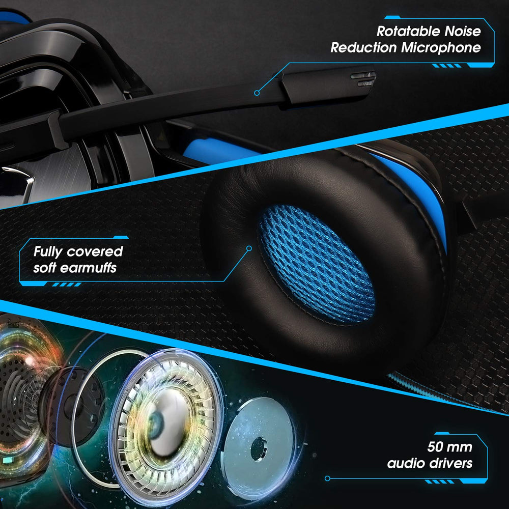 August EPG100L - 3,5mm RGB-LED Gaming Headset mit Fernbedienung für PC PS4/5 Xbox/Xbox One - Daffodil Germany GmbH