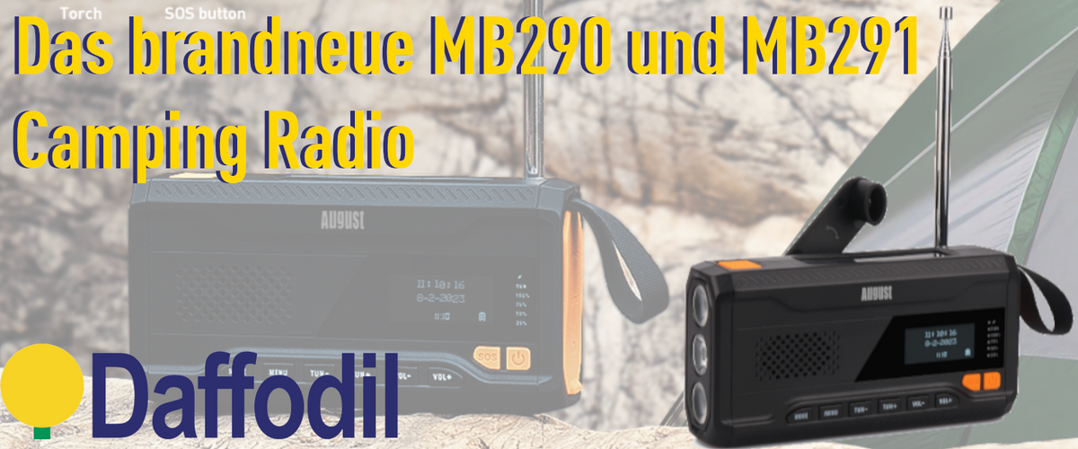 Mb290 Das brandneue MB290 und MB291 Camping Radio – Daffodil Germany GmbH