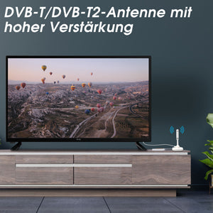 DVB-T2 Antenne Empfänger HD H.265 Stabantenne UKW Zimmerantenne August DTA240 (B-Ware)