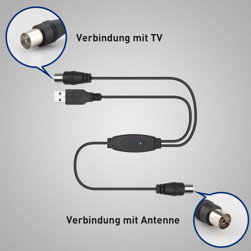 Antennenverstärker zur Signalverstärkung für digitale Koaxial TV-Antenne DTB115