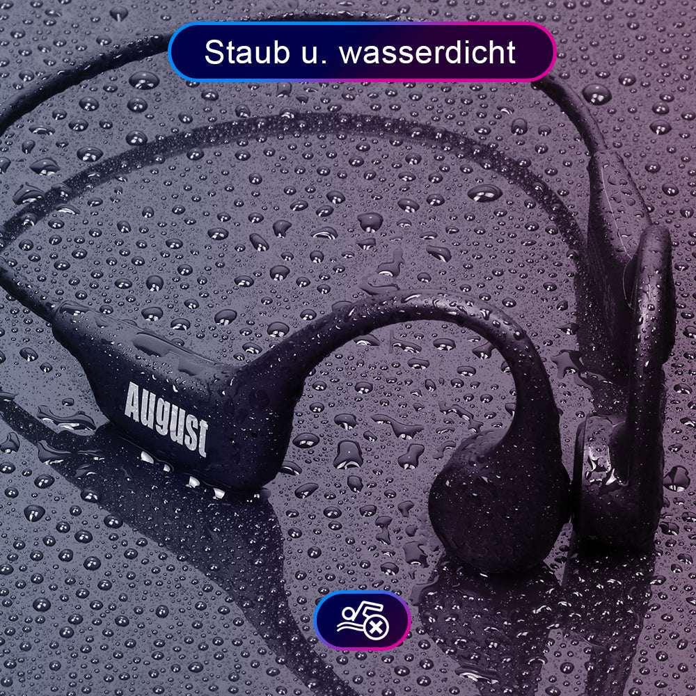Knochenschall Kopfhörer Bluetooth 5.3 Kabelloses Open Ear Audio - August EP400B B-Ware