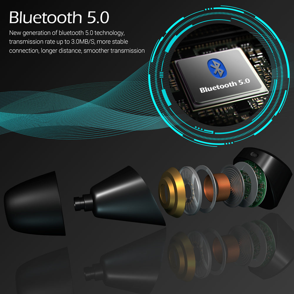Bluetooth TWS In-Ear Wireless Ohrhörer IPX6 Wasserdicht DSP Rauschunterdrückung August EP800