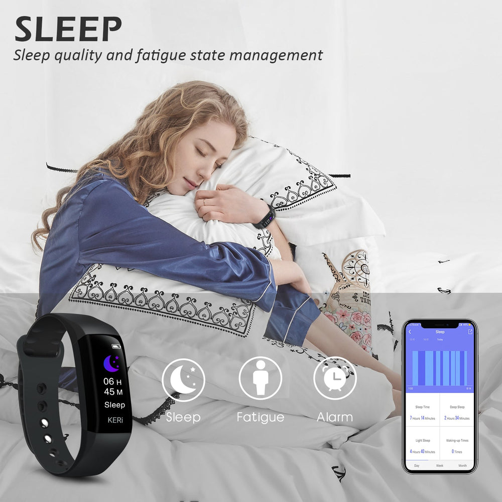 Intelligente Fitness-Smartwatch, Herzfrequenz, Schrittzähler, Blutdruck Audar Keri (B-Ware)