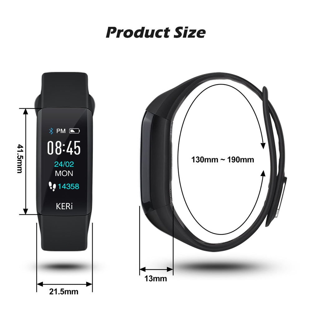 Intelligente Fitness-Smartwatch, Herzfrequenz, Schrittzähler, Blutdruck Audar Keri (B-Ware)