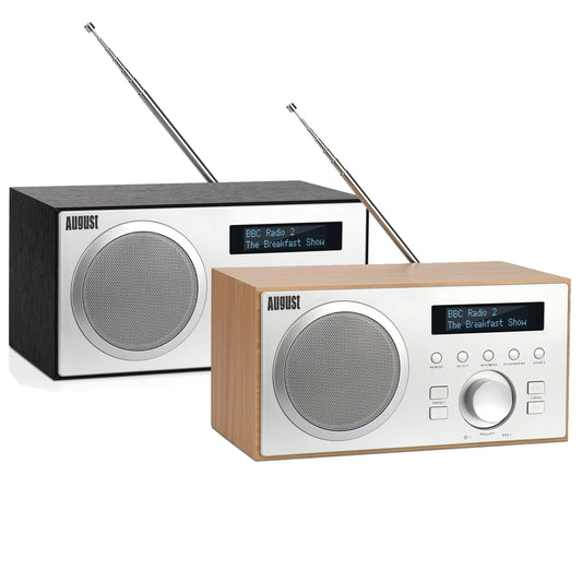 Radiowecker DAB+ FM UKW Bluetooth Netzbetrieb Lautsprecher USB - August MB420