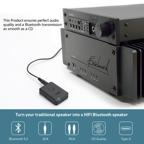 Bluetooth Audio Sender Empfänger AptX Adapter Niedriger Latenz - August MR230