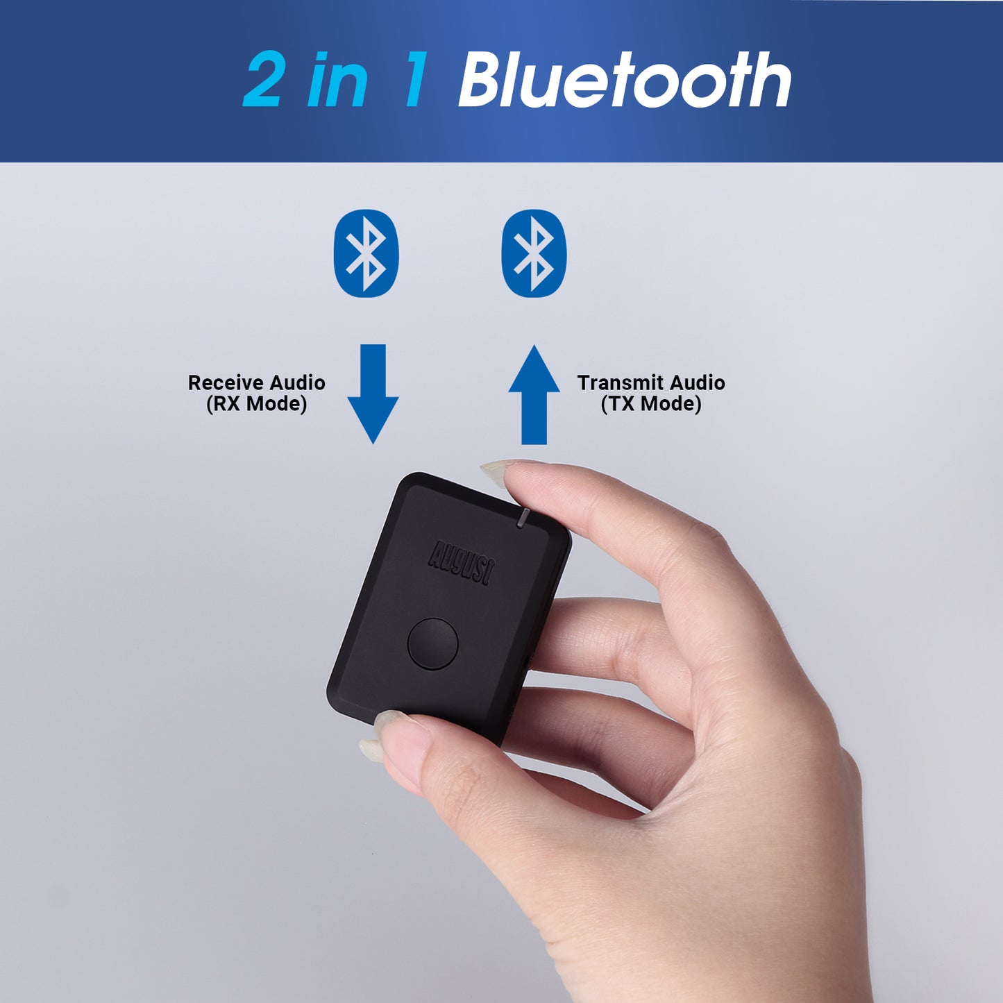 [B-Ware] Bluetooth Audio Sender und Empfänger 2in1 BT5.2 - August MR260