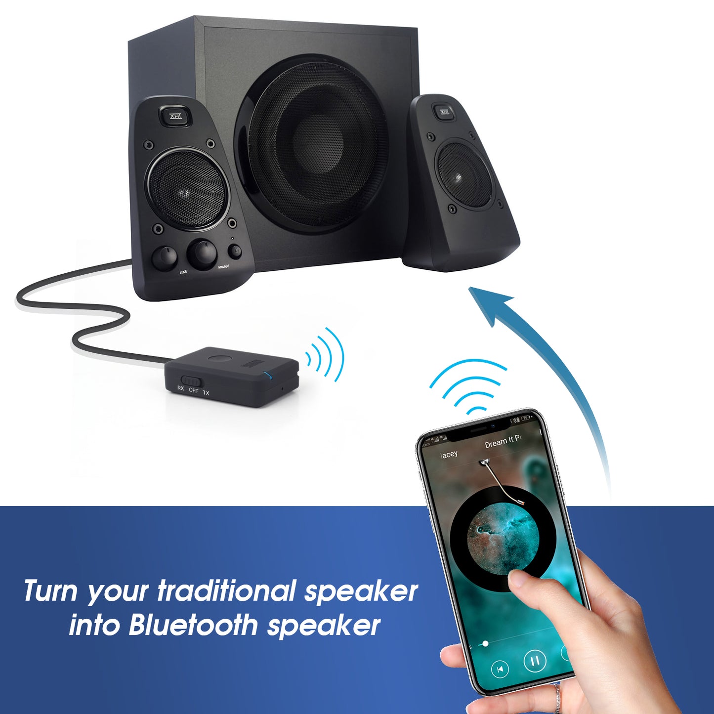 Bluetooth Audio Sender und Empfänger 2in1 BT5.2 - August MR260