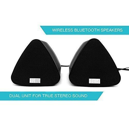 August MS515 – 2x5W Tragbares Bluetooth Stereo Lautsprecher Paar - - Daffodil Germany GmbH