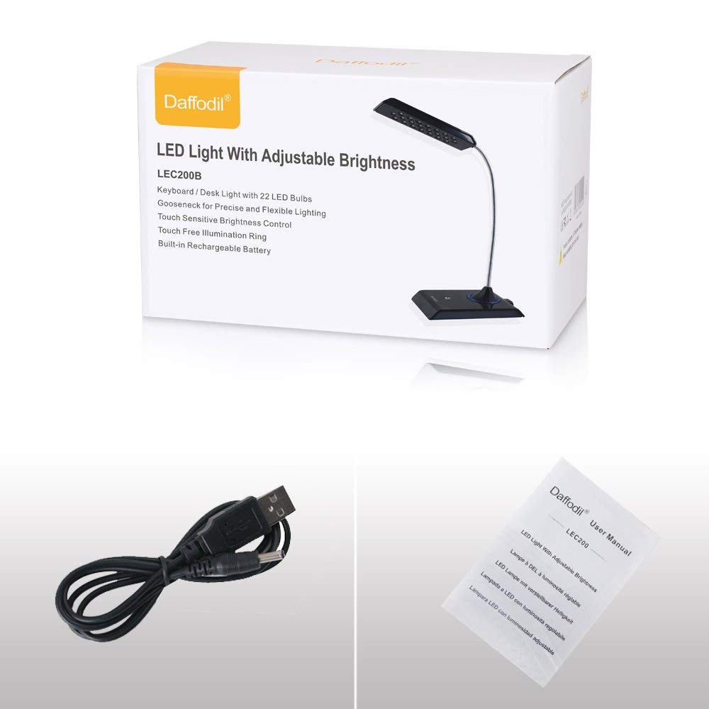 Lampe USB LED Flexible pour Clavier, Bureau, Ecran – Daffodil