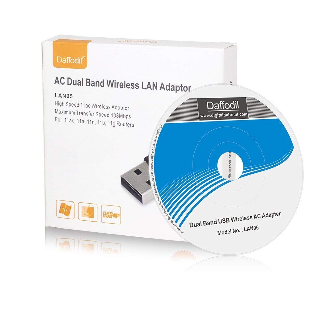 Daffodil LAN05 - Ultra schneller WiFi Dongle AC ready - 5GHz Dual Band WLAN Adapter - Daffodil Germany GmbH