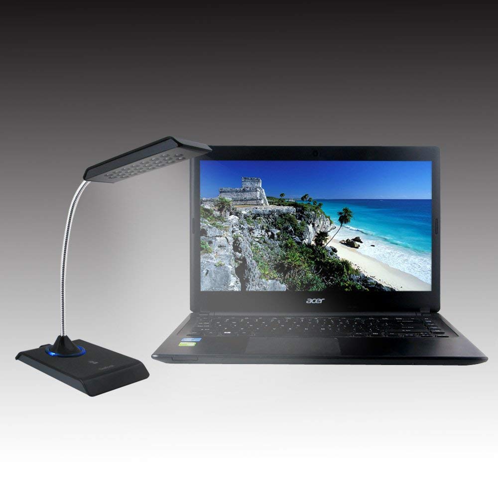 Tastatur Licht Laptop Lampe USB Led Langer Schwanenhals Touch Dimmer Lampe