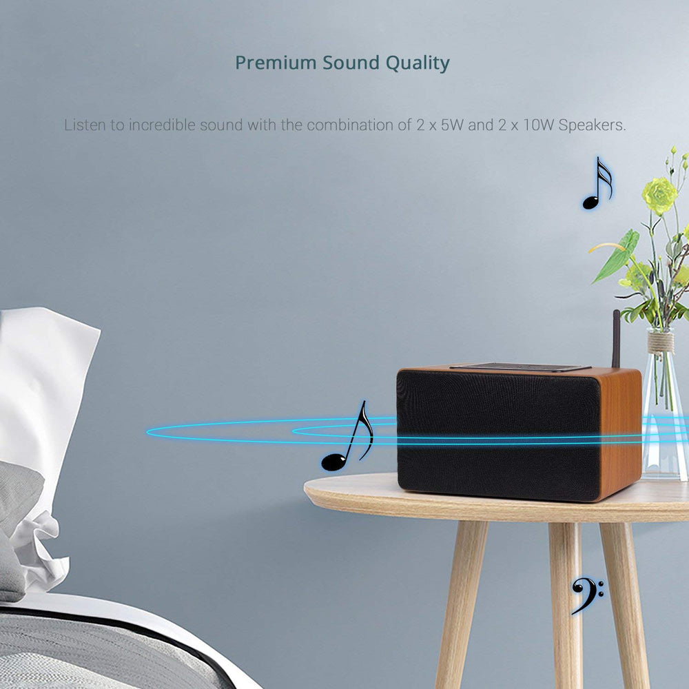 August WS350 – 30W Wi-Fi / Bluetooth Lautsprecher –Multiroom WLAN-Speaker (DLNA, NFC, LAN, 15h Akku) - Daffodil Germany GmbH