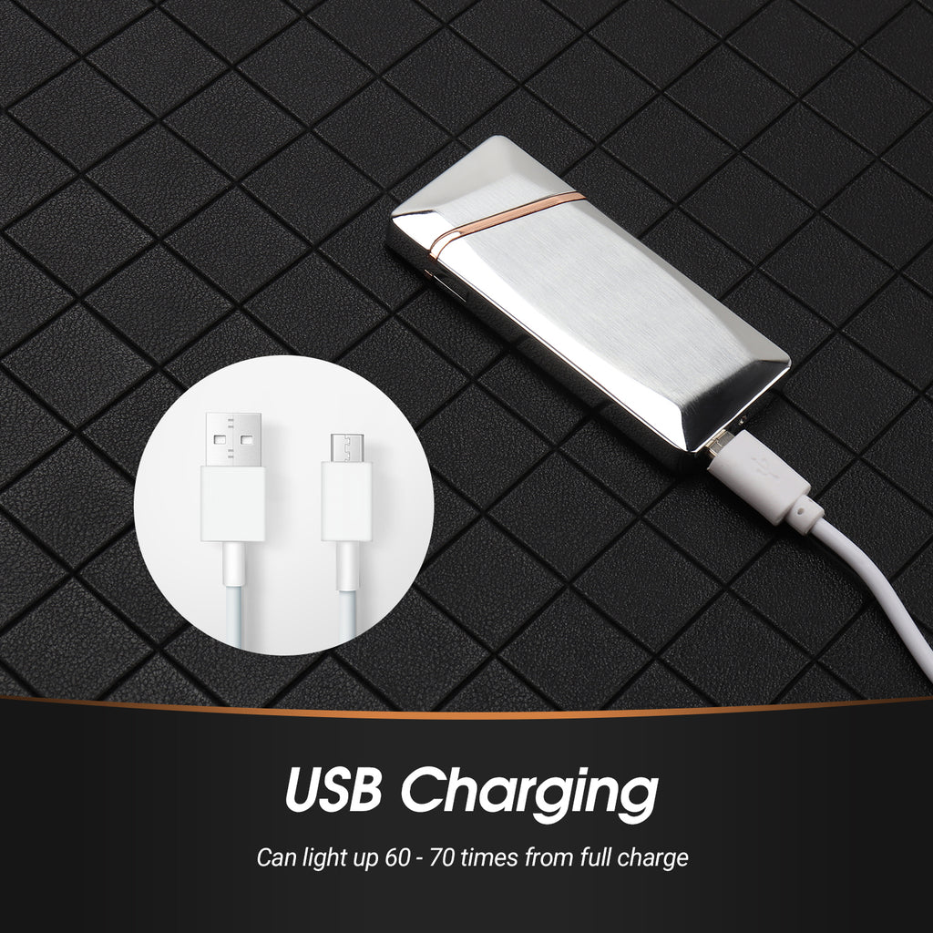 Daffodil EC225 USB-Feuerzeug, winddichtes Feuerzeug mit elektrischer Touch-Steuerung, aufladbar über USB, geeignet für Zigaretten, Kerzen oder Outdoor-Aktivitäten usw., Geschenke für Freunde und Familie - Daffodil Germany GmbH