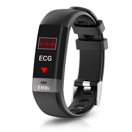 Intelligente Fitness-Tracker-Armbanduhr mit EKG, Blutdruck, Herzfrequenz und Schlafüberwachung - Audar EMBi