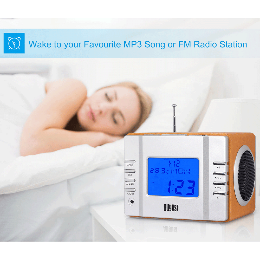 August MB300 - Radiowecker - MP3 Player / Stereoanlage - Uhrenradio - Daffodil Germany GmbH