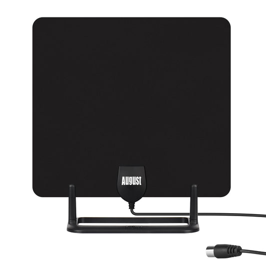 August DTA450 - DVB-T/DVB-T2 HD-Antenne - 5dB Leistungsstarke Zimmerantenne für digitales terrestrisches HD-TV mit Standfuß - Daffodil Germany GmbH