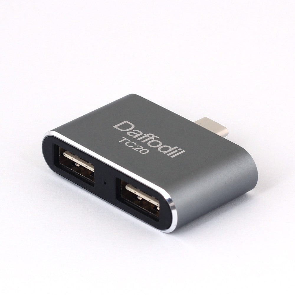 Daffodil TC20 - USB 3.1 OTG Adapter - Typ C zu 2x Typ A - On The Go Adapter - Daffodil Germany GmbH